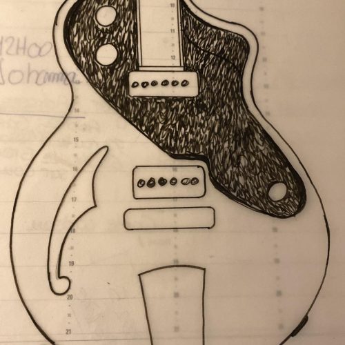 Thinline Blues Guitar Y Koch luthier