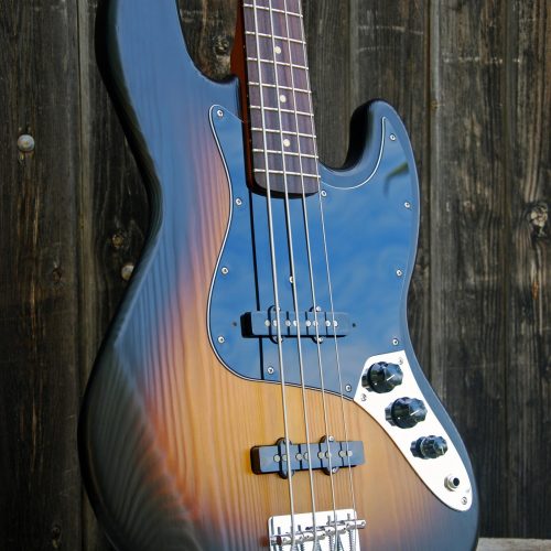 Basse de luthier avec mircos type Jazz Bass Hepcat